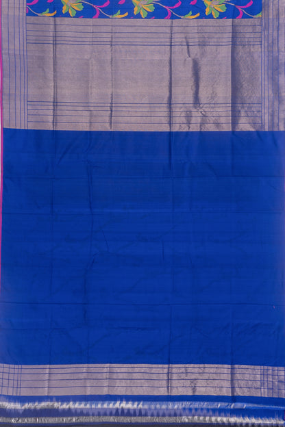 Banarasi Silk Jaal Royal Blue Saree