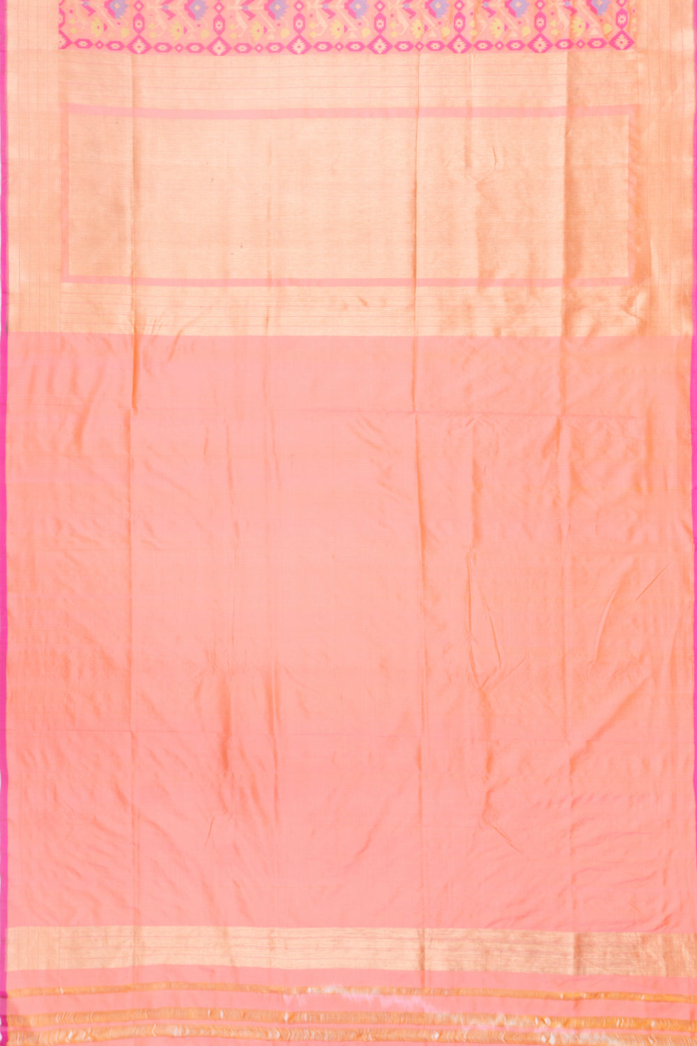 Banarasi Silk Brocade Peach Saree