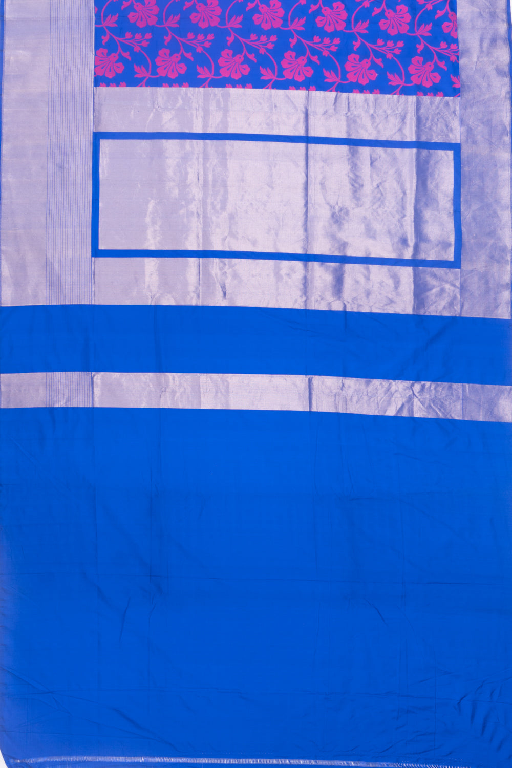 Banarasi Silk Jaal Royal Blue Saree