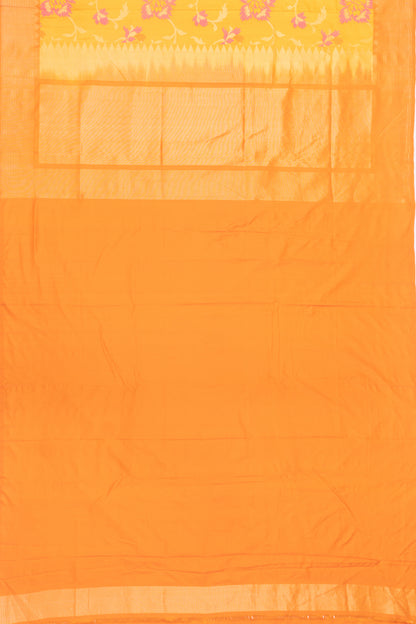 Banarasi Silk Jaal Mustard Yellow Saree