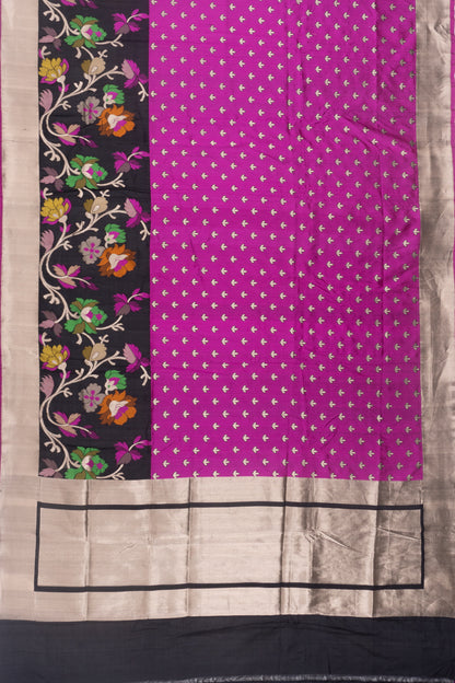 Banarasi Silk Butta Pink Saree