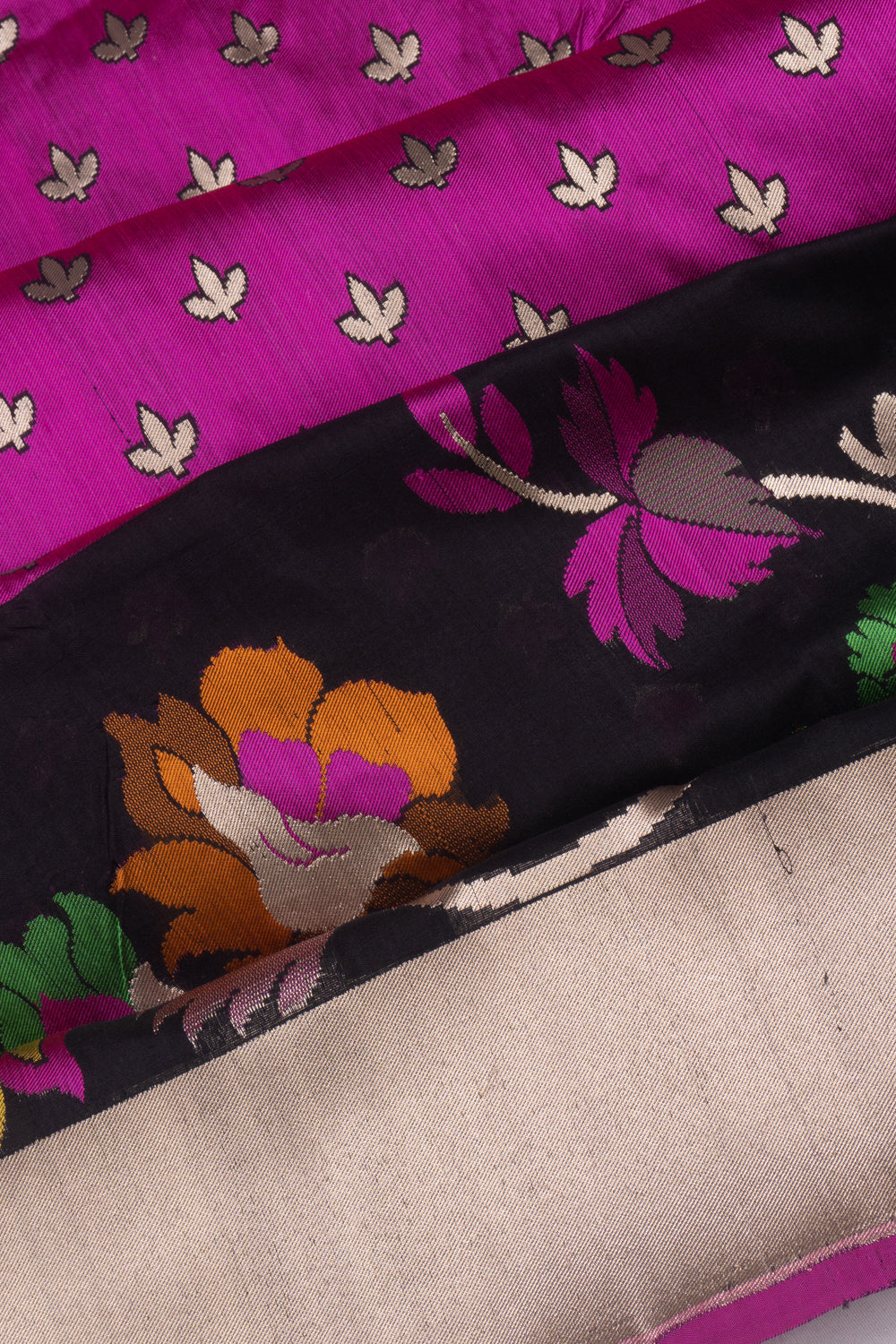 Banarasi Silk Butta Pink Saree