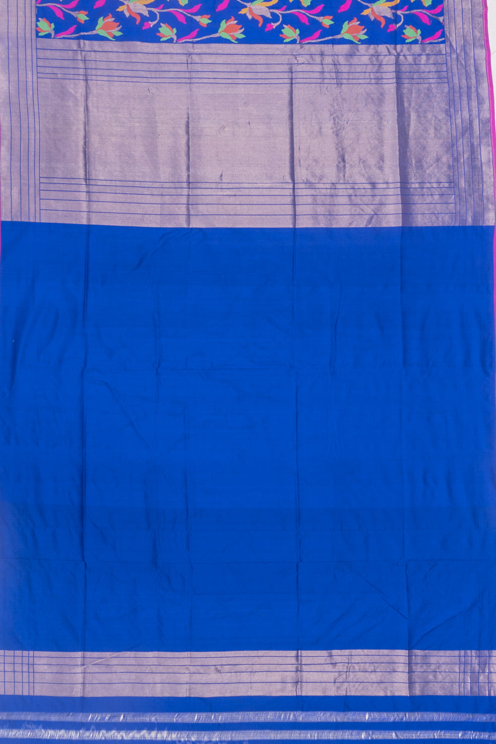 Banarasi Silk Jaal Royal Blue Saree