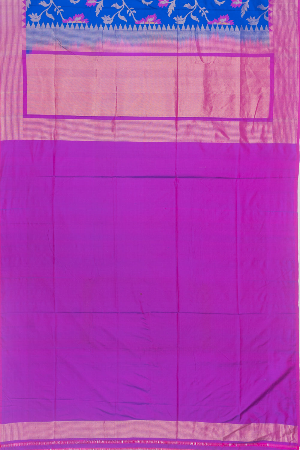Banarasi Silk Jaal Royal Blue Saree