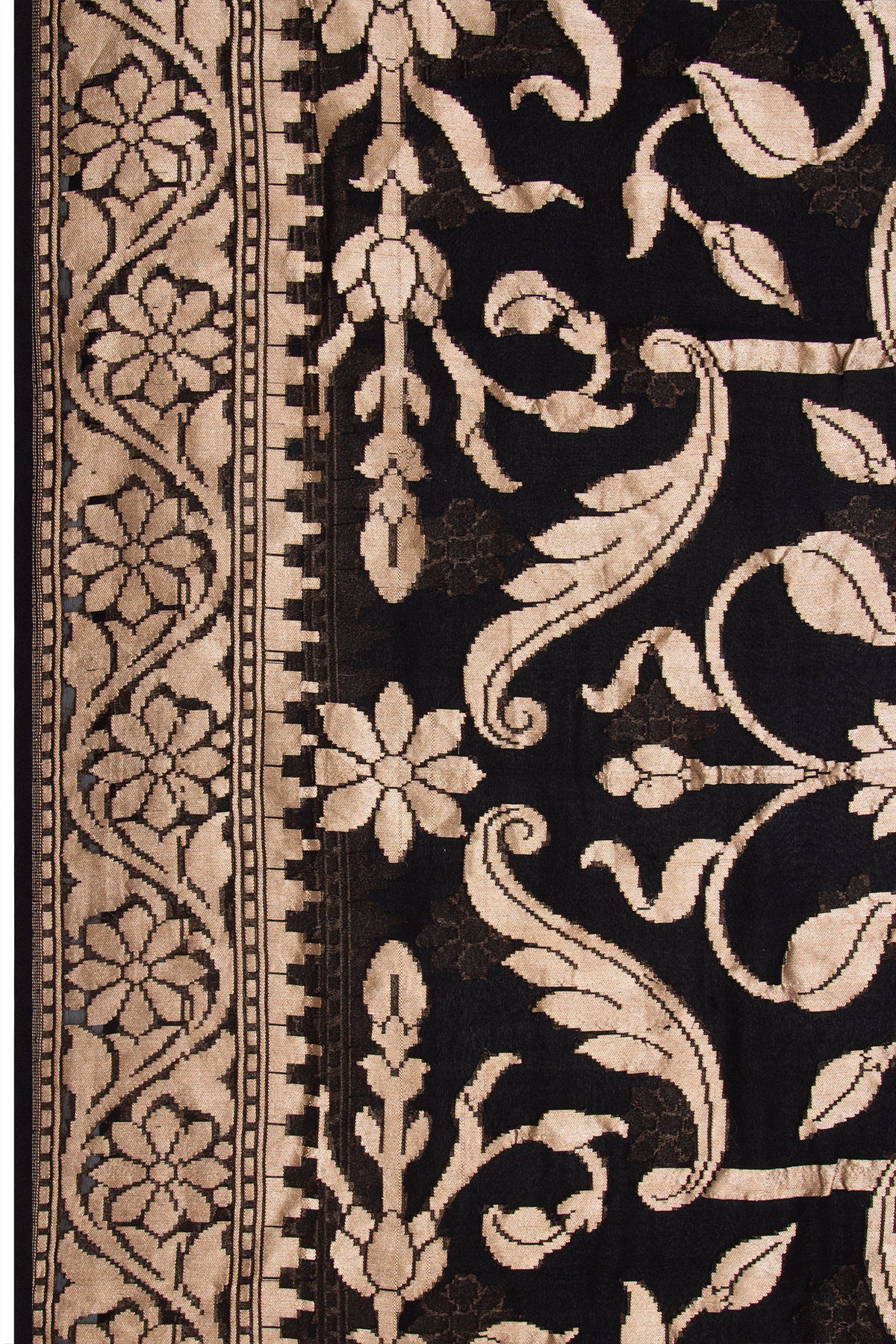 Banarasi Georgette Brocade Black Saree