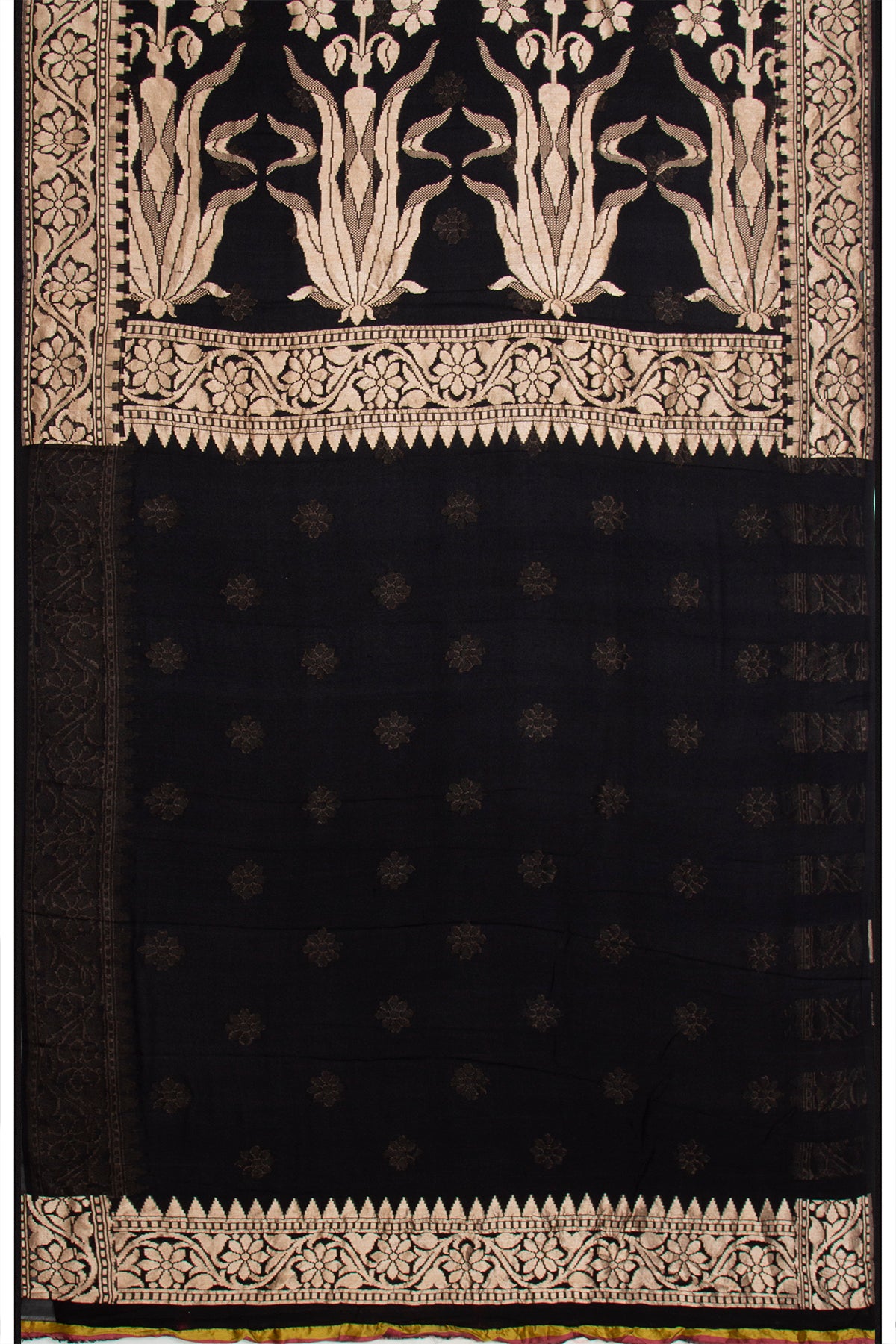 Banarasi Georgette Brocade Black Saree