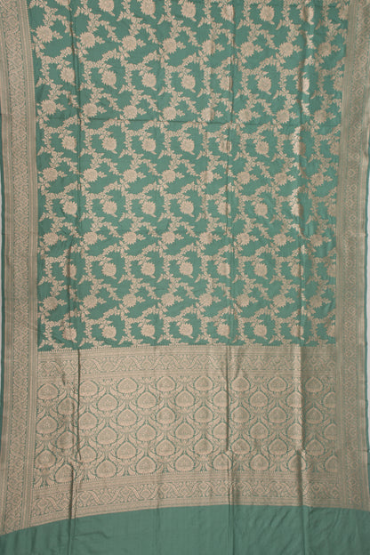 Banarasi Silk Jaal Sea Green Saree