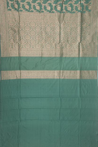 Banarasi Silk Jaal Sea Green Saree