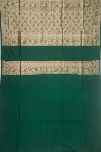 Banarasi Silk Jaal Green Saree