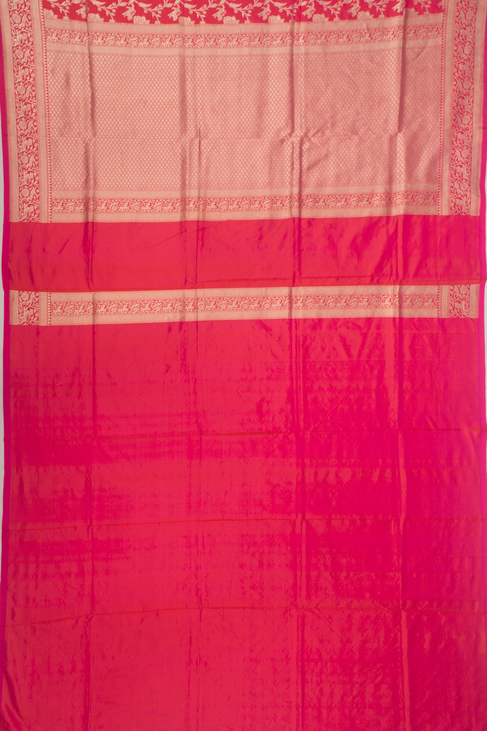 Banarasi Silk Shikarga Jaal Pink Saree
