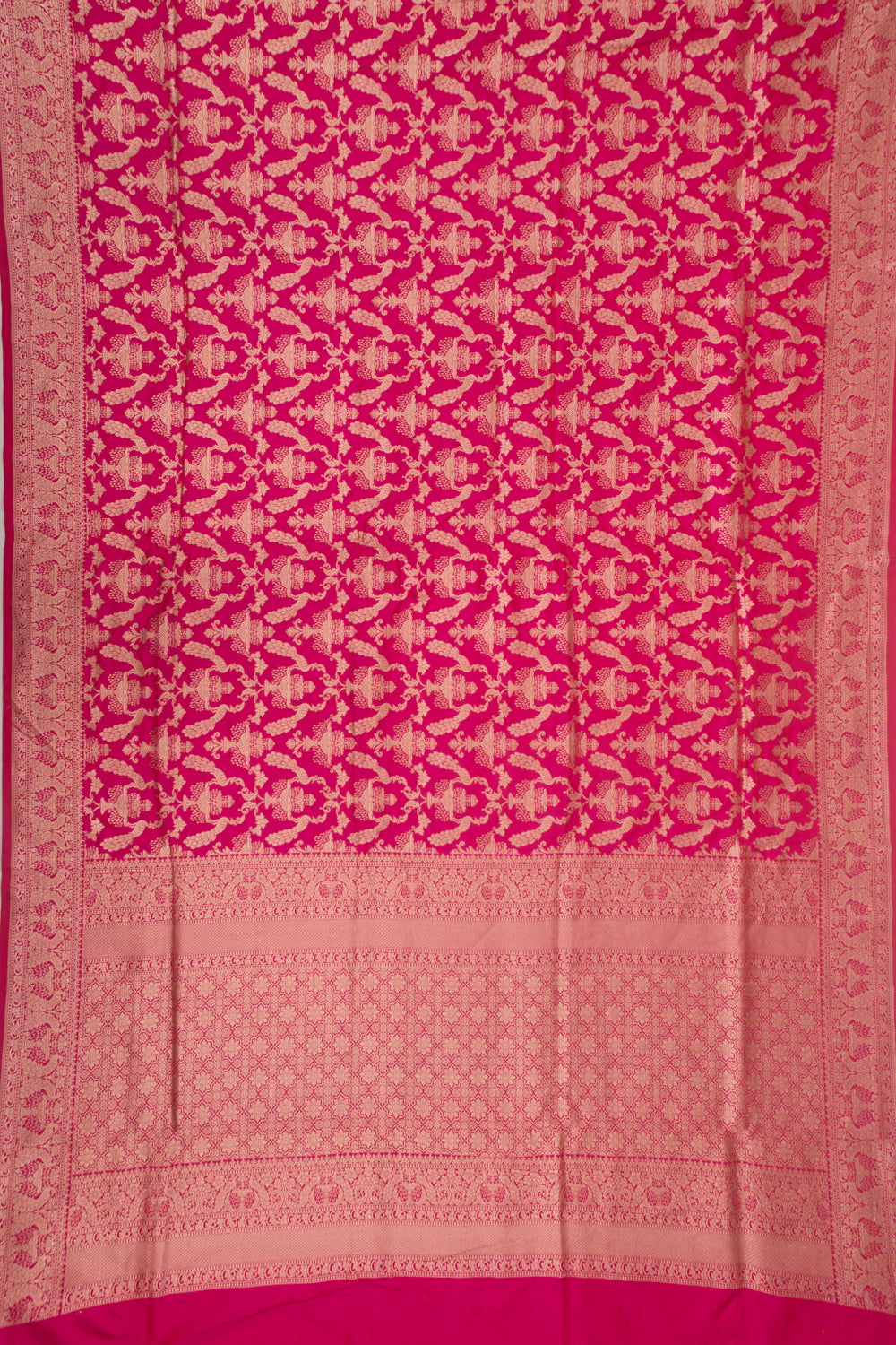 Banarasi Silk Brocade Pink Saree