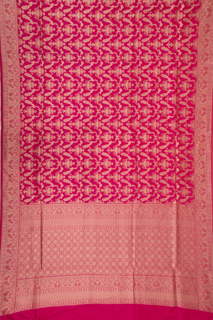 Banarasi Silk Brocade Pink Saree