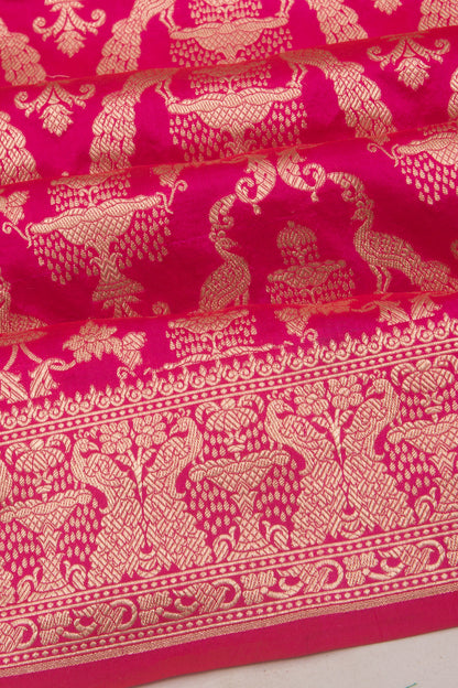 Banarasi Silk Brocade Pink Saree