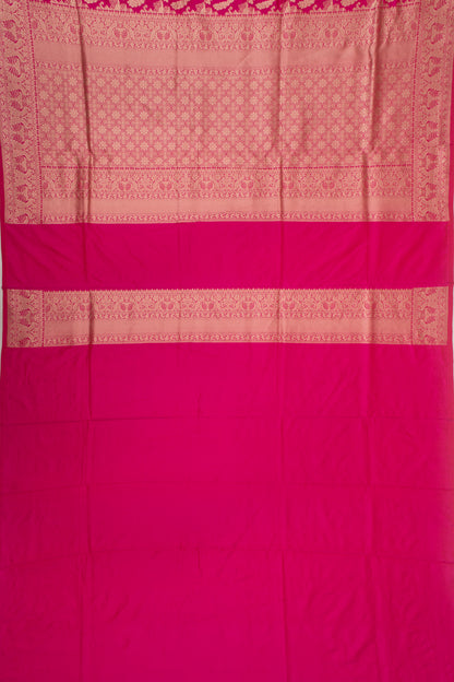 Banarasi Silk Brocade Pink Saree