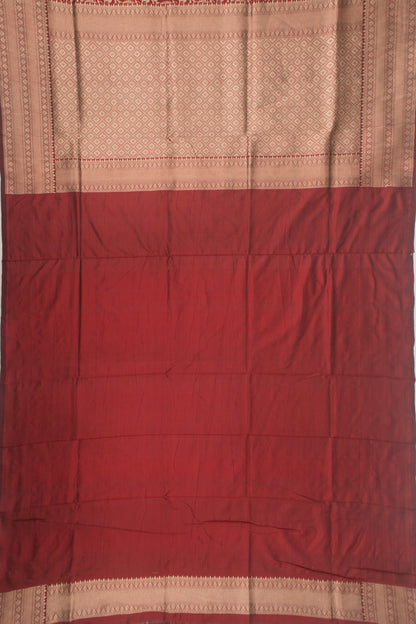 Banarasi Silk Jaal Maroon Saree