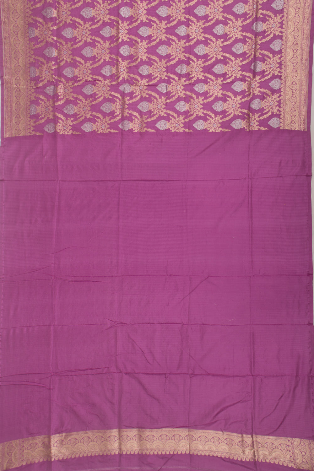 Banarasi Silk Brocade Lavender Saree
