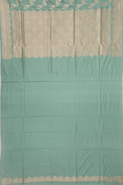 Banarasi Silk Jaal Pastel Blue Saree