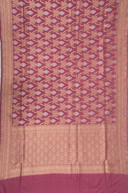 Banarasi Silk Brocade Lilac Saree