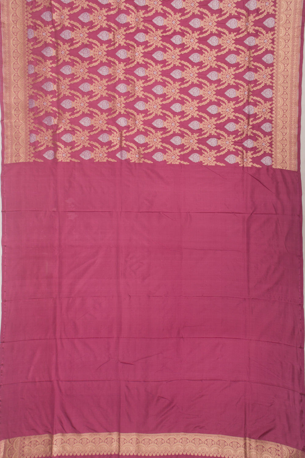 Banarasi Silk Brocade Lilac Saree