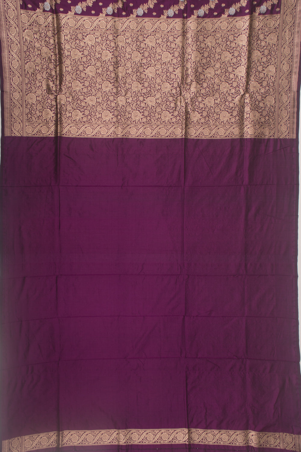 Banarasi Silk Jaal Purple Saree