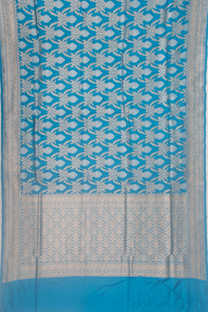 Banarasi Silk Brocade Sky Blue Saree