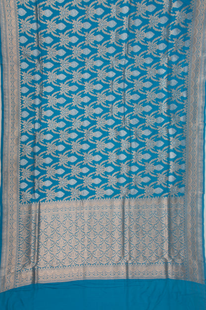Banarasi Silk Brocade Sky Blue Saree