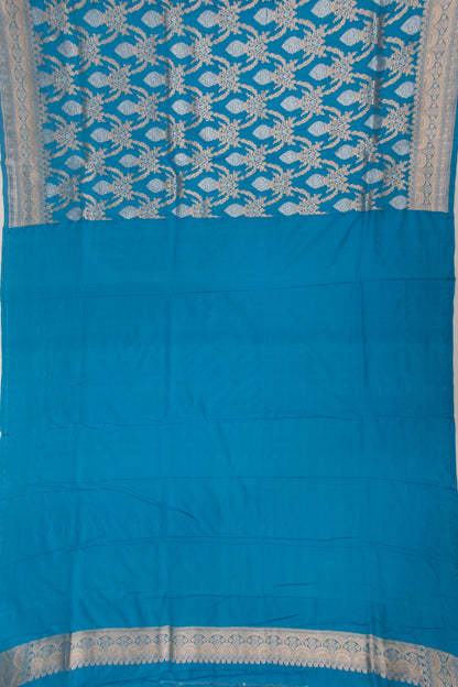 Banarasi Silk Brocade Sky Blue Saree
