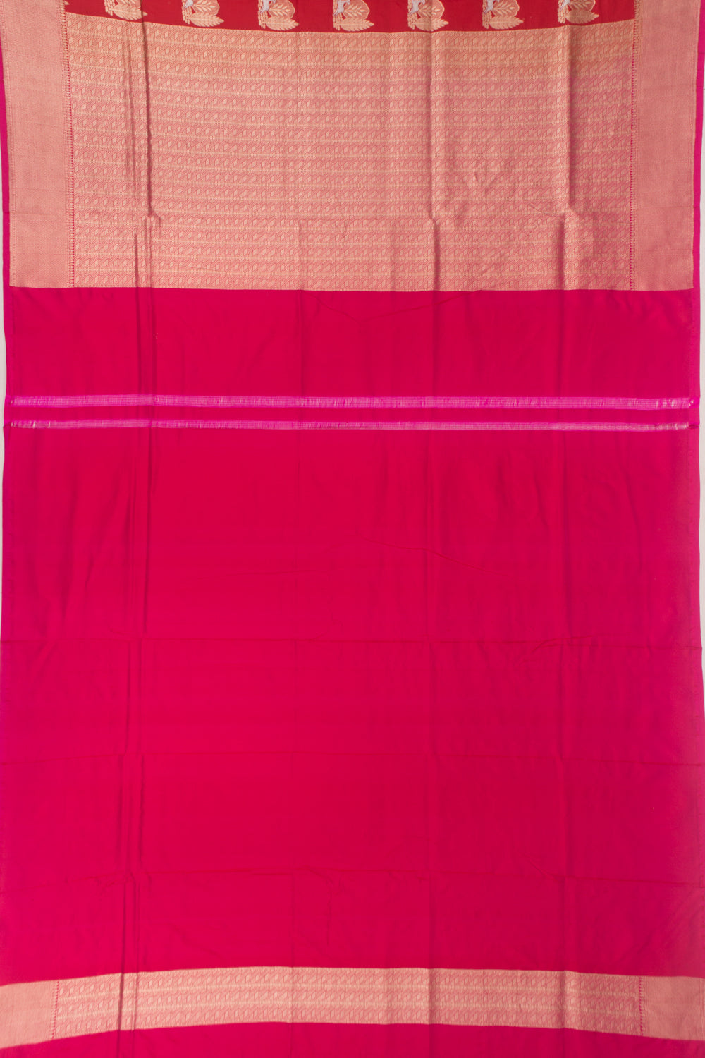 Banarasi Silk Butta Red Saree