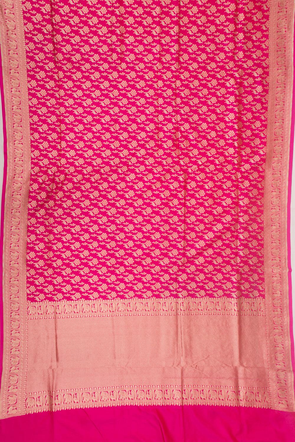 Banarasi Silk Brocade Pink Saree