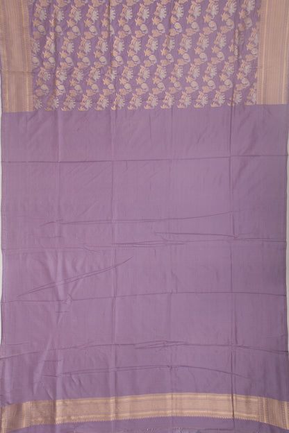 Banarasi Silk Jaal Lilac Saree