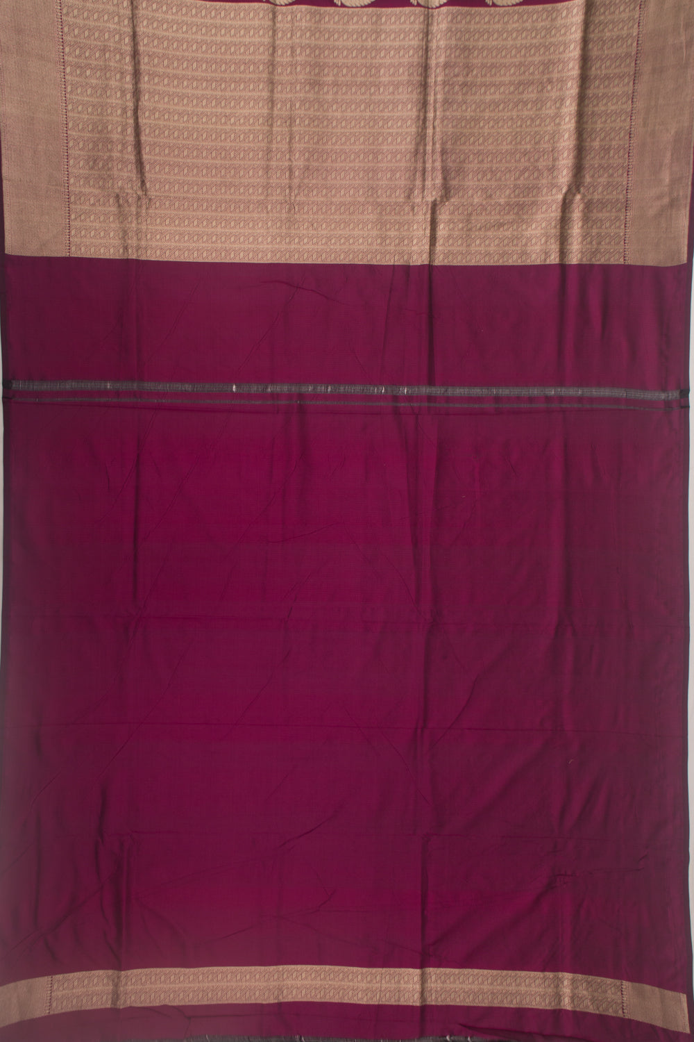 Banarasi Silk Butta Purple Saree