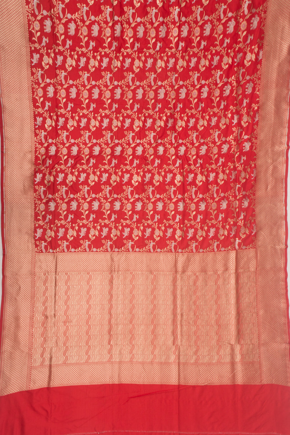Banarasi Silk Jaal Pink Saree