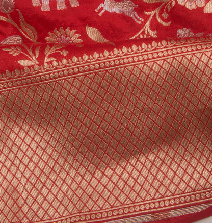 Banarasi Silk Jaal Pink Saree
