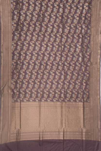 Banarasi Silk Jaal Grey Saree