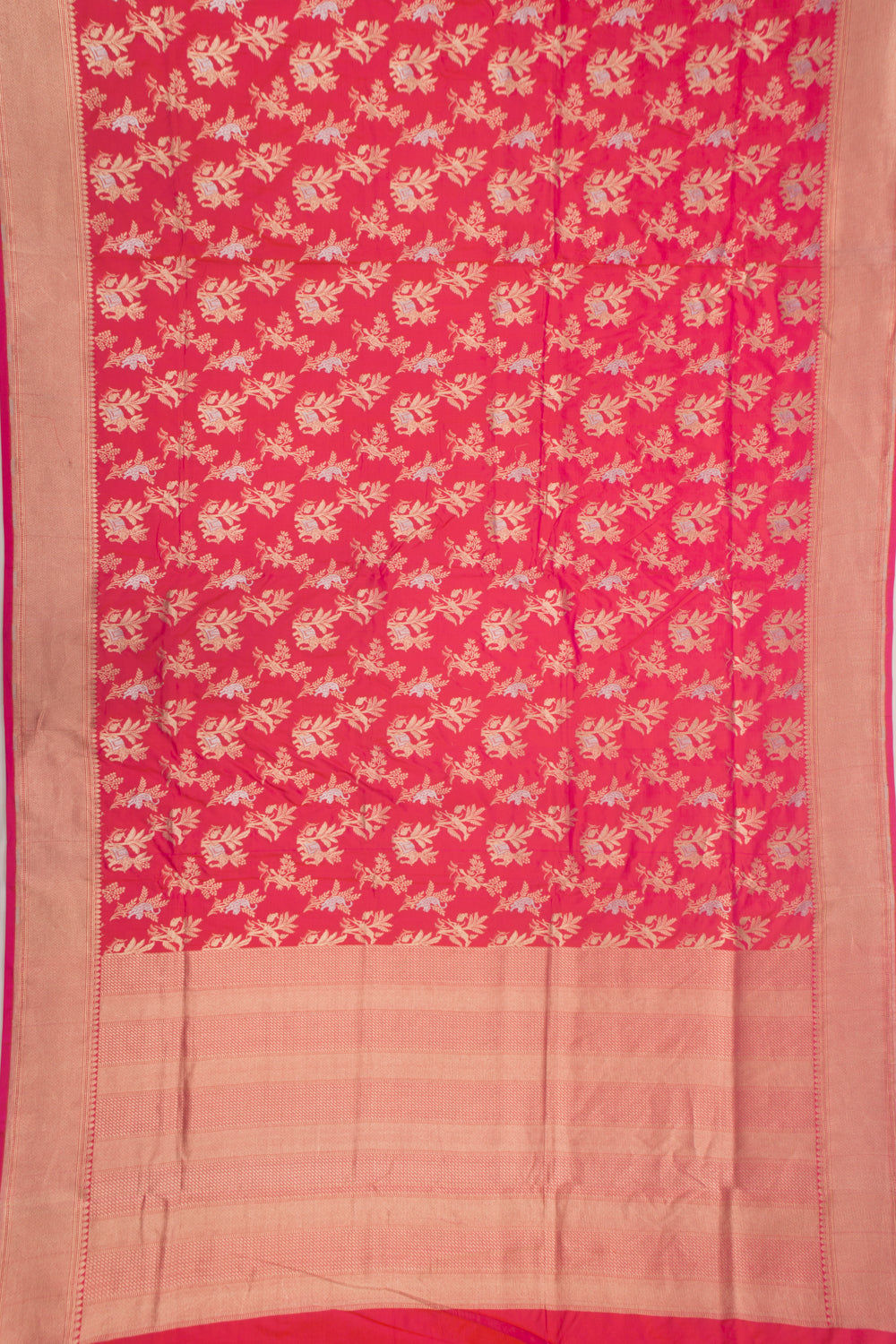 Banarasi Silk Brocade Pink Saree