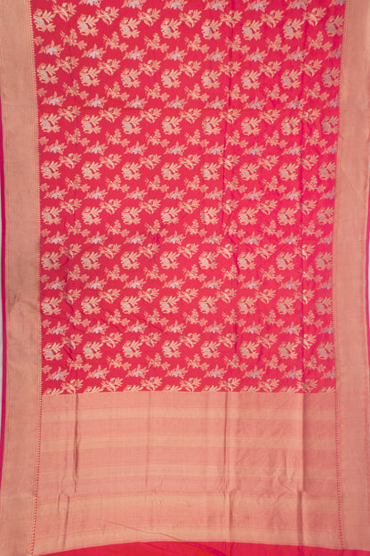 Banarasi Silk Brocade Pink Saree