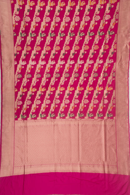 Banarasi Silk Brocade Pink Saree