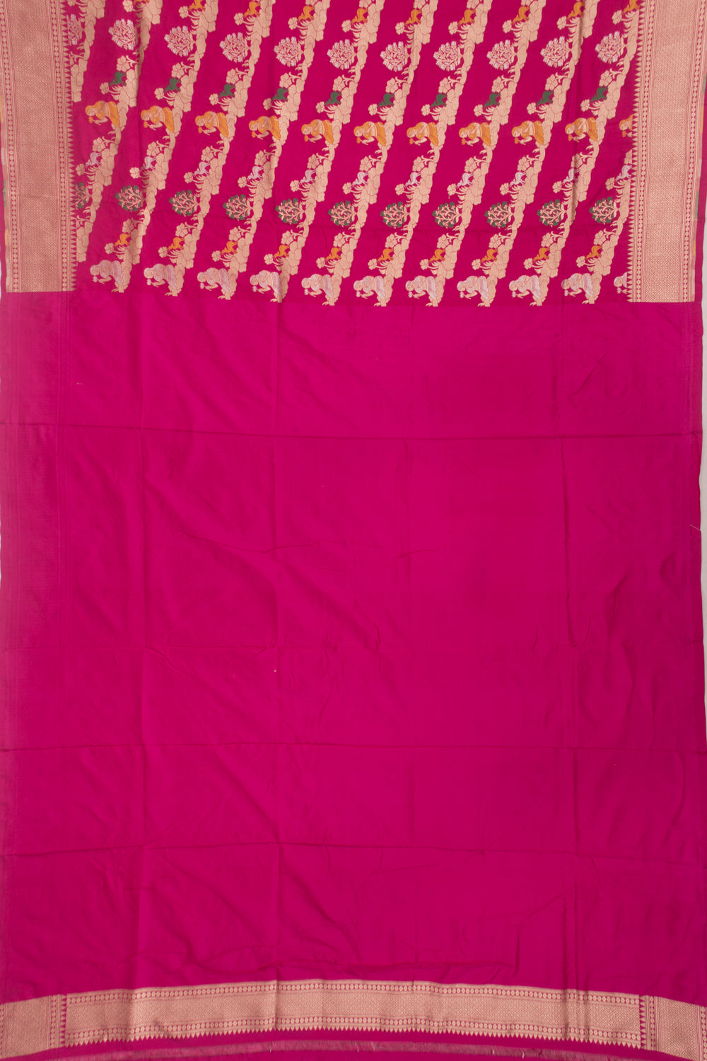 Banarasi Silk Brocade Pink Saree