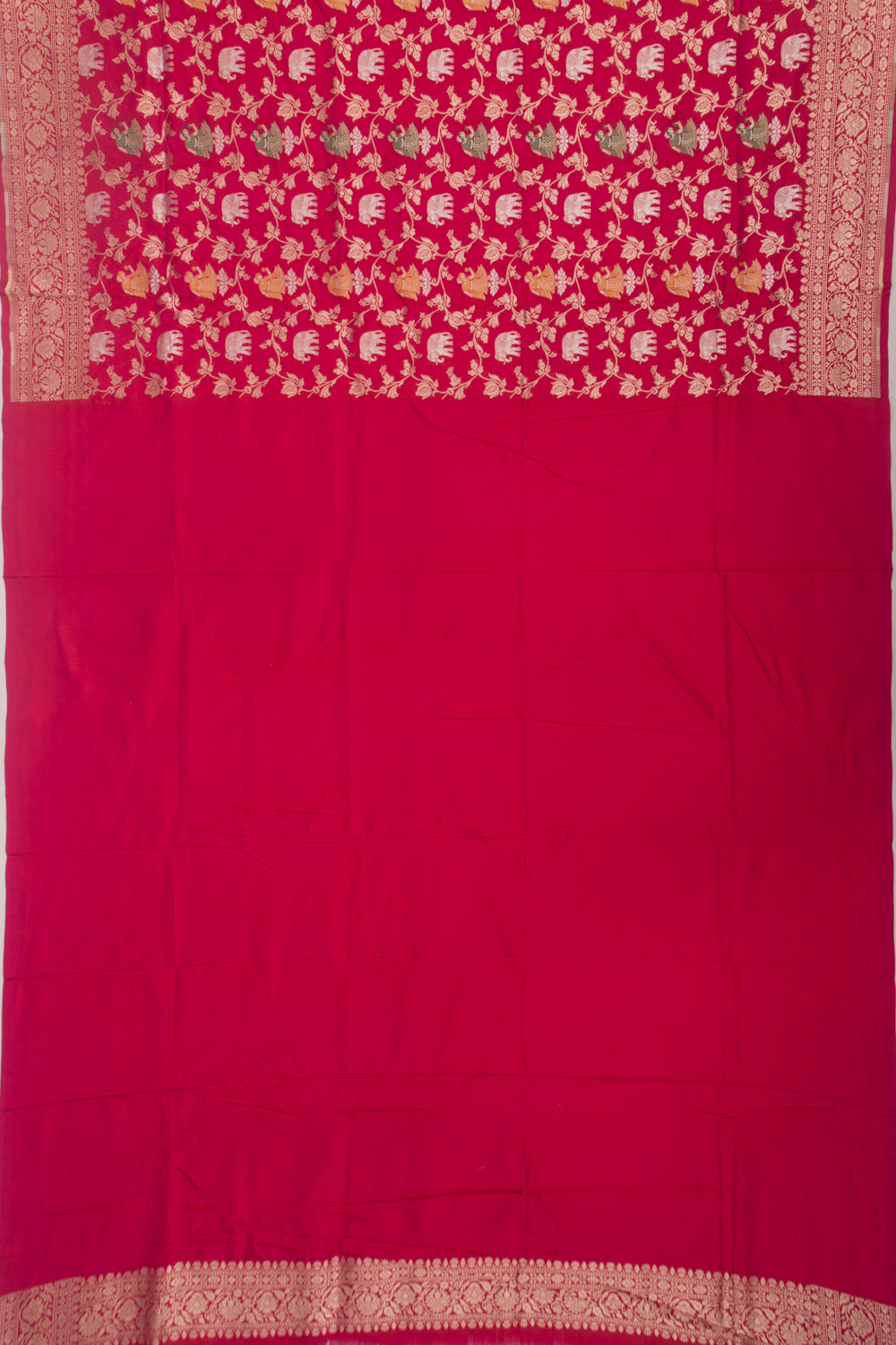 Banarasi Silk Brocade Pink Saree