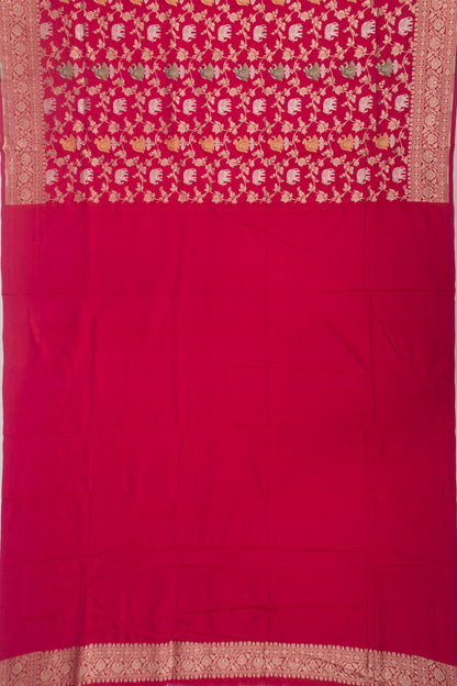 Banarasi Silk Brocade Pink Saree