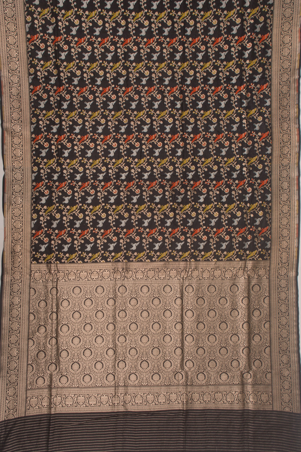 Banarasi Silk Brocade Black Saree