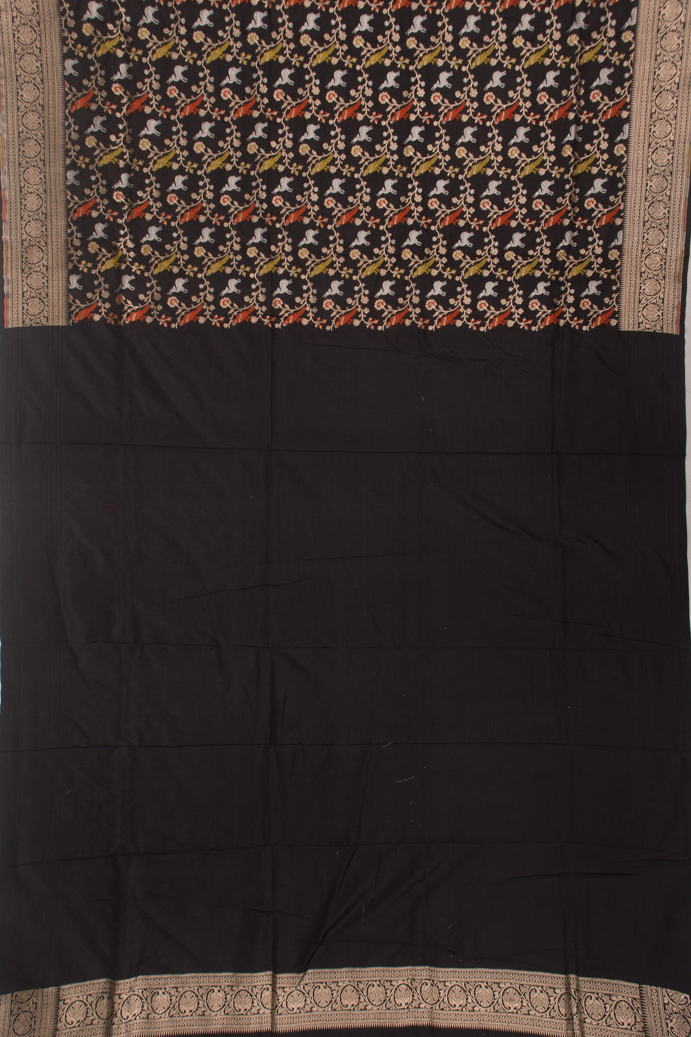 Banarasi Silk Brocade Black Saree