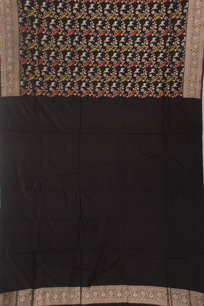 Banarasi Silk Brocade Black Saree