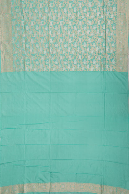 Banarasi Silk Brocade Sea Green Saree