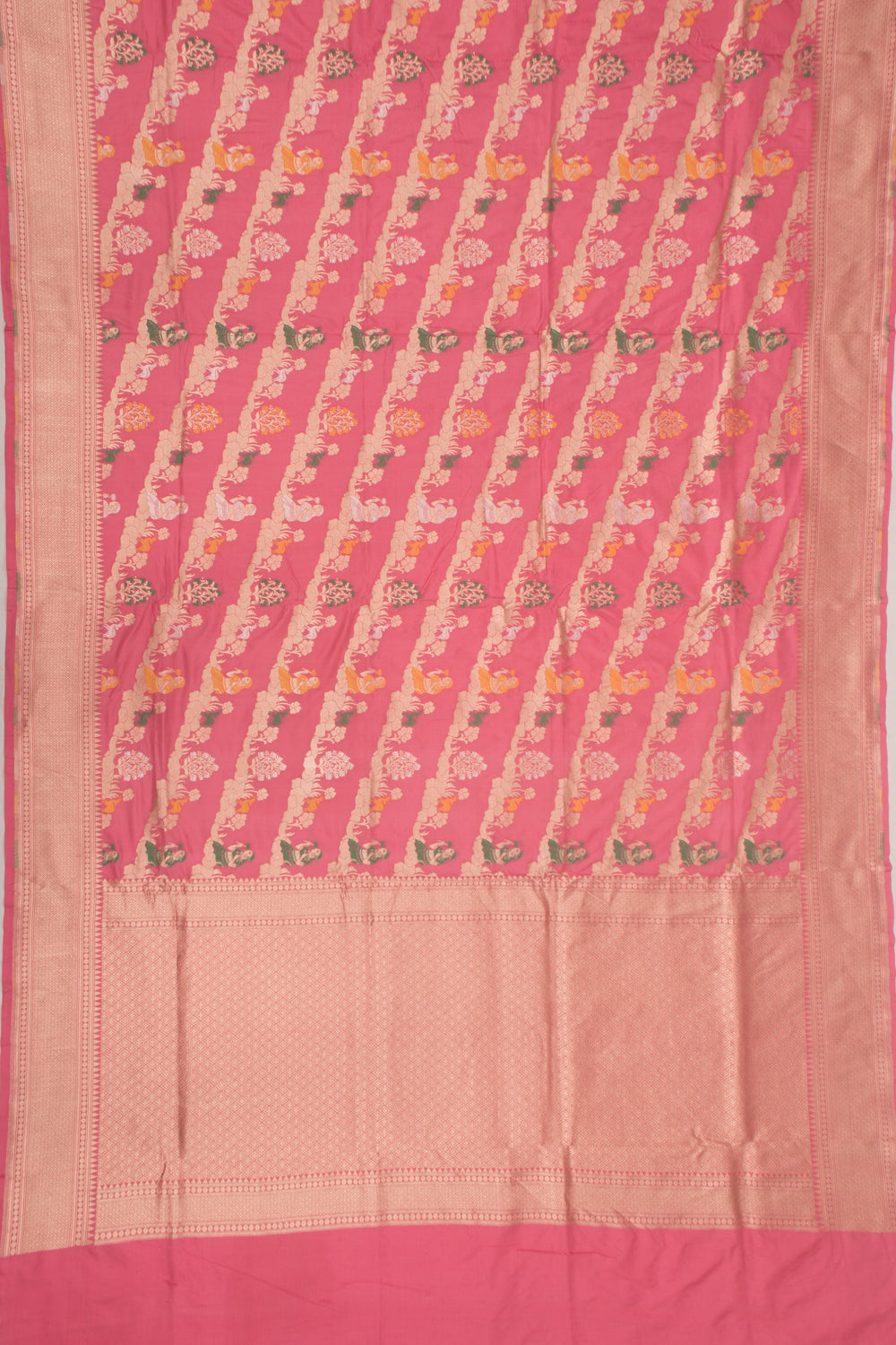 Banarasi Silk Brocade Baby Pink Saree