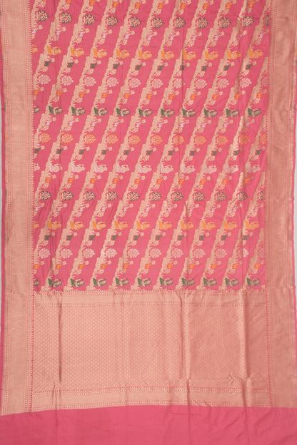 Banarasi Silk Brocade Baby Pink Saree