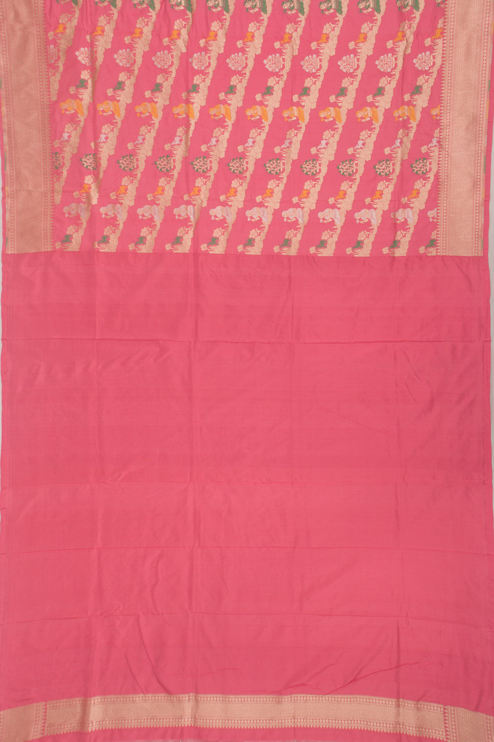 Banarasi Silk Brocade Baby Pink Saree