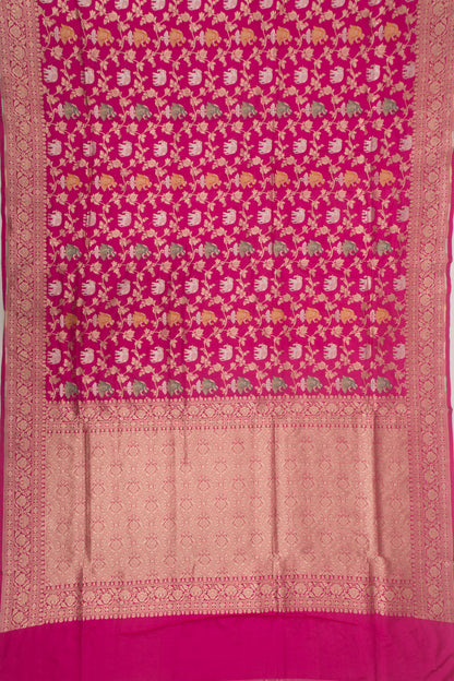 Banarasi Silk Brocade Pink Saree