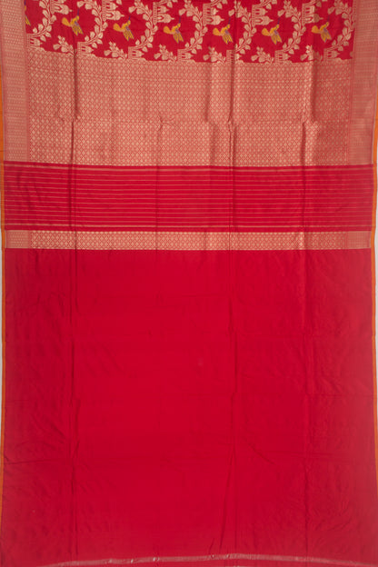 Banarasi Silk Brocade Red Saree