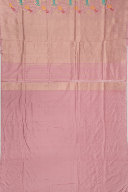 Banarasi Silk Brocade Lilac Saree